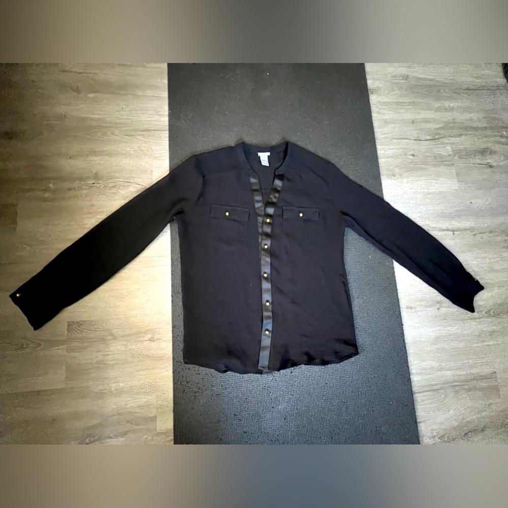 Charlotte Russe Sexy Sheer black shirt. Small